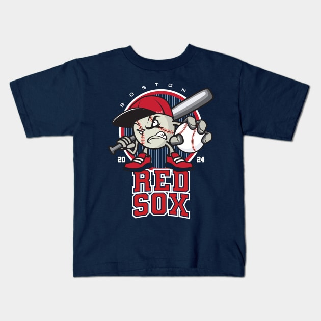 Boston Baseball - 2024 Season Kids T-Shirt by Nagorniak